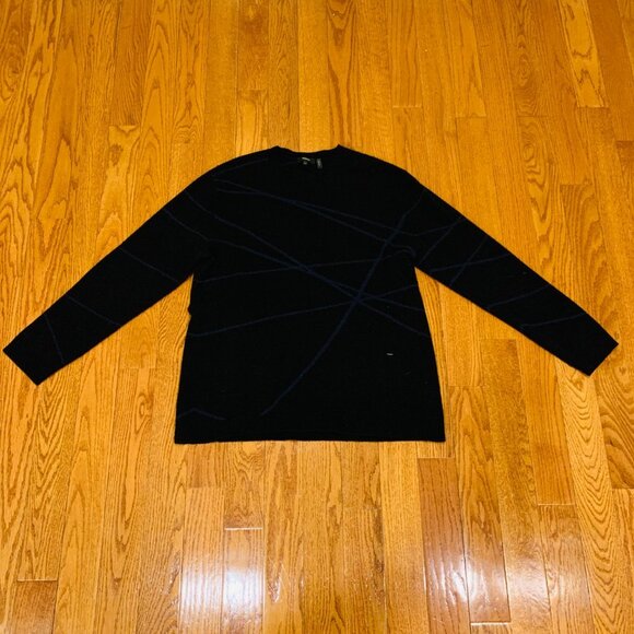 Theory Sweater Mens Large Pullover  Wool Cashmere Crew Neck - Picture 4 of 16